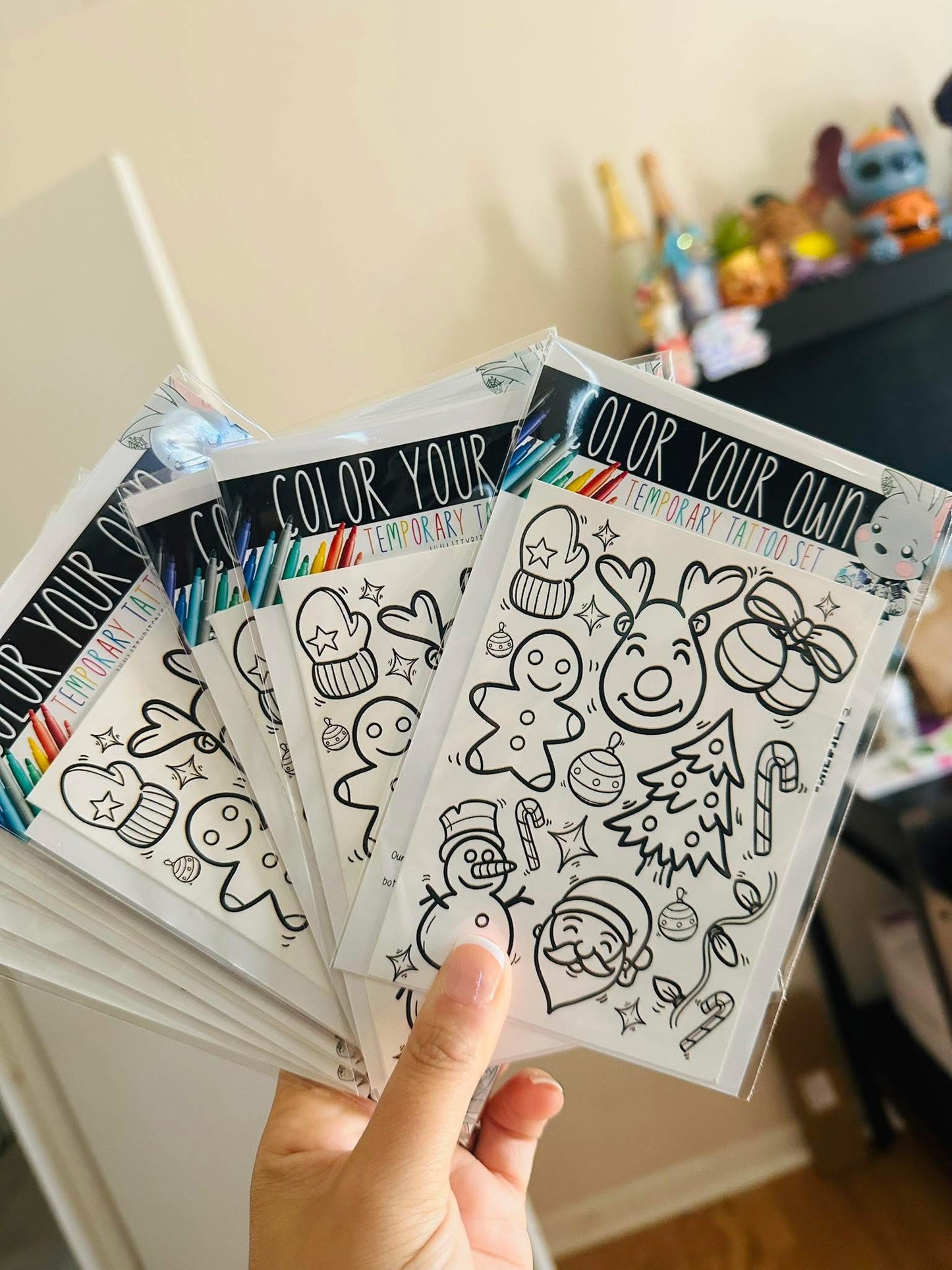 Christmas DIY Tattoo Sheet